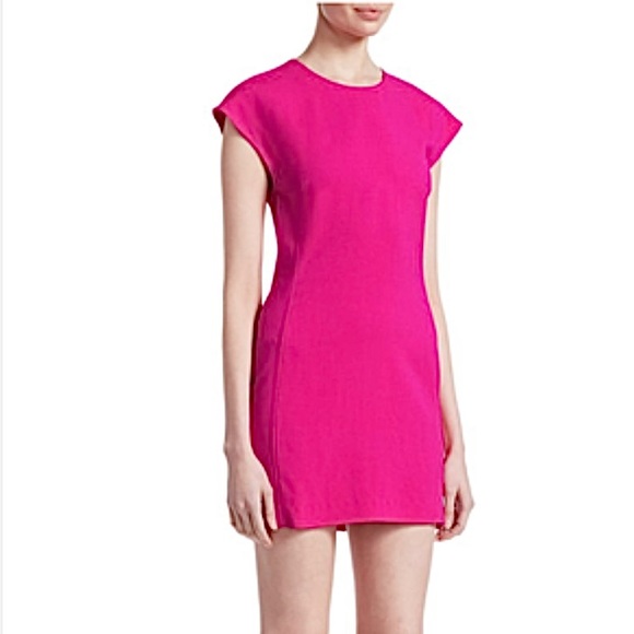 A.L.C.- Roda Dress - Pink Fluor Shift Dress - Picture 1 of 7